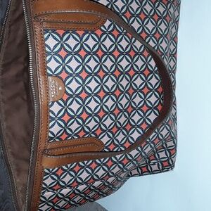 Fossil Leather Tote - Pre-owned